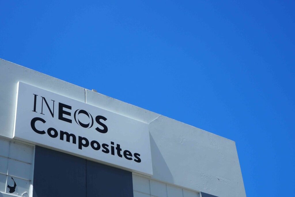 INEOS composites signage on building
