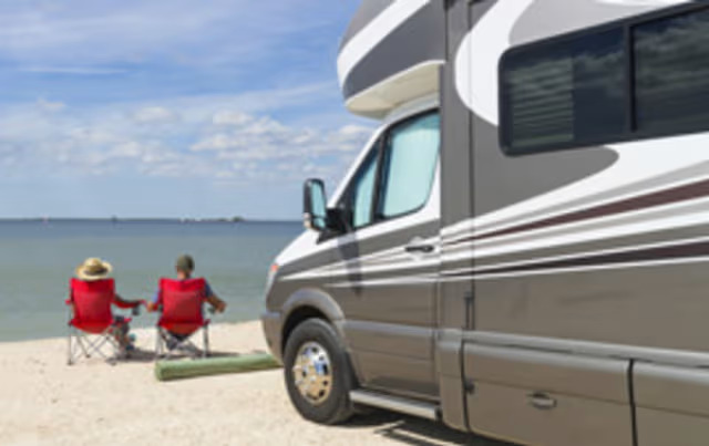Aropol on RVs located on a beach