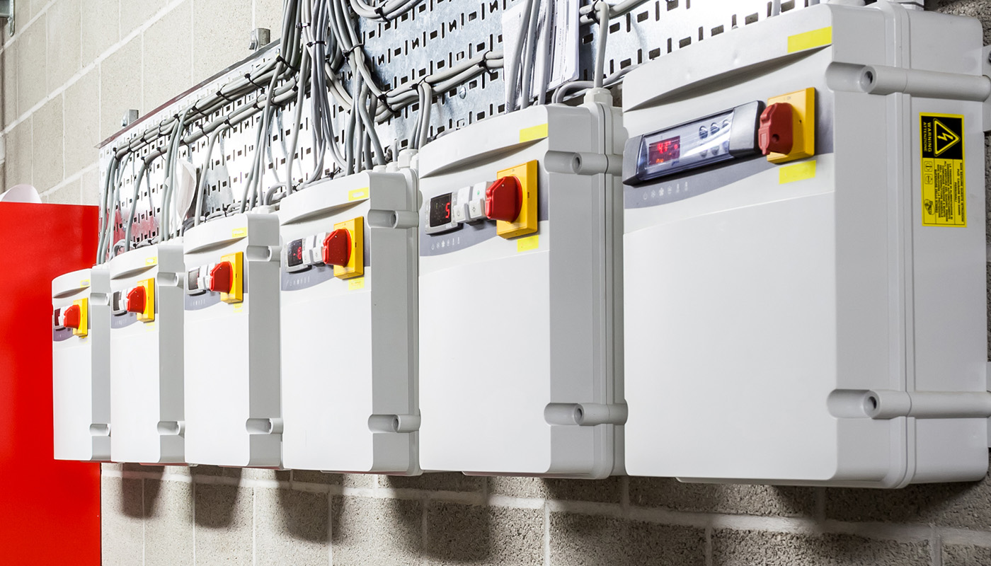 Electrical Components on wall
