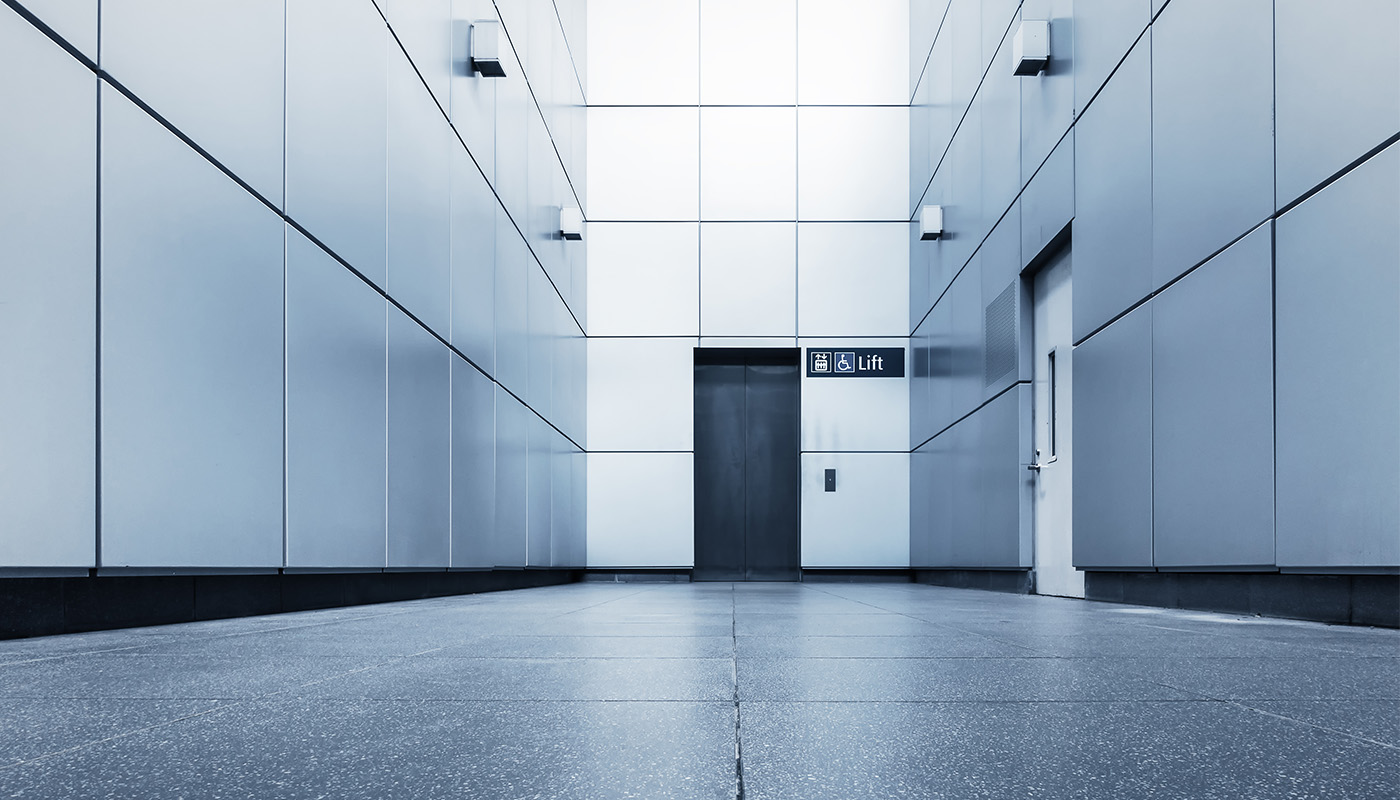 Panel material in a building