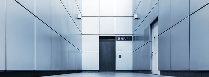 Panel material in a building