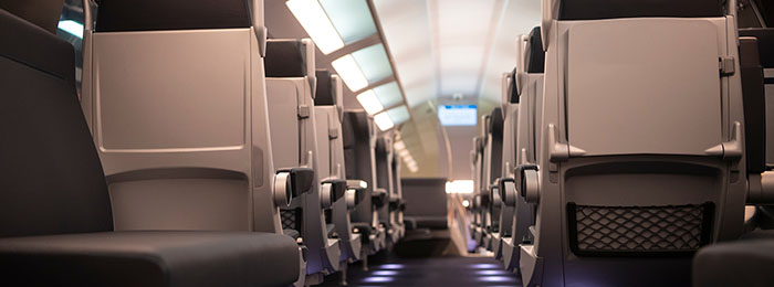 Rail seats fire retardance material